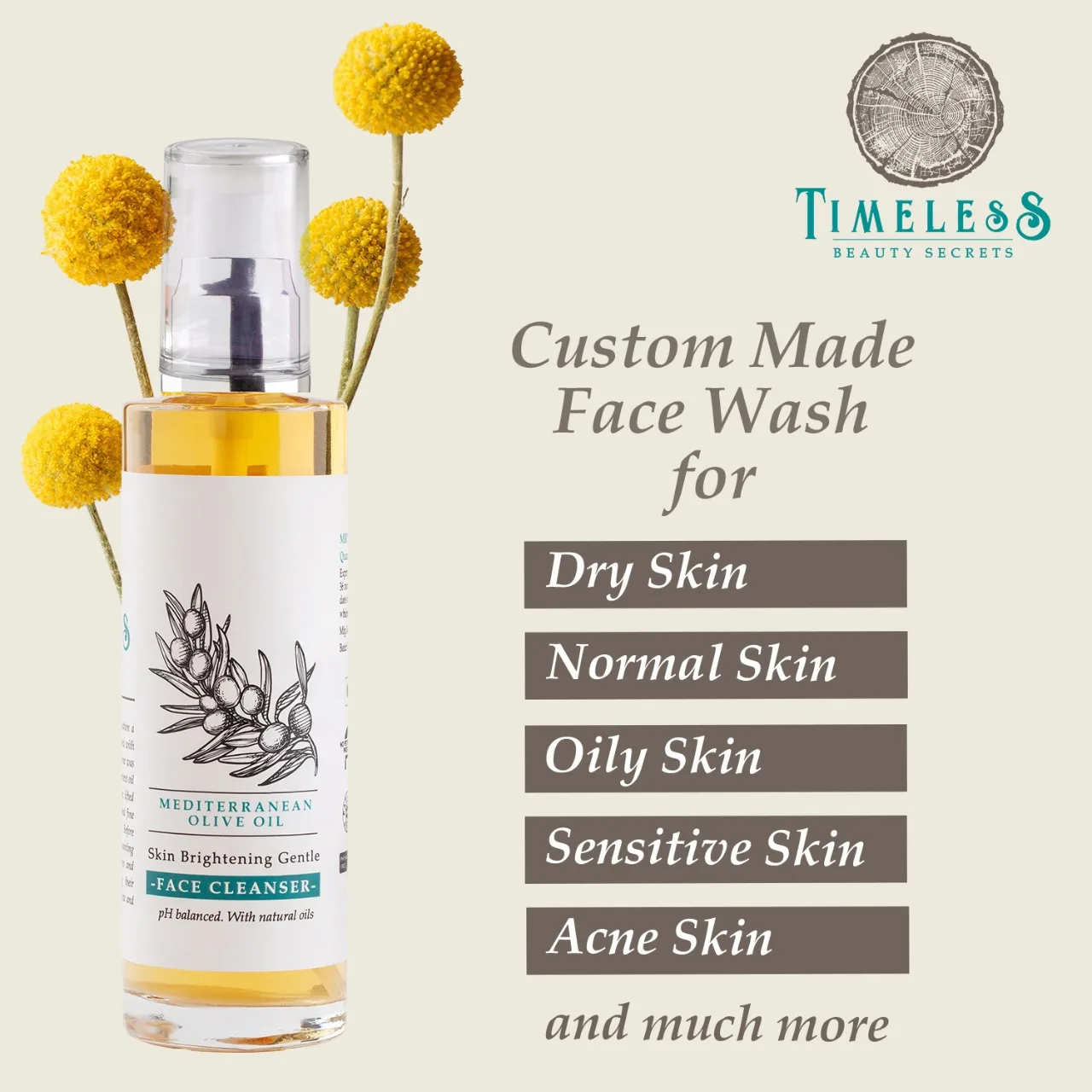 Timeless Beauty Secrets Phbalanced Formula Mediterranean Olive Oil