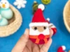Mini Santa Head with Ribbon