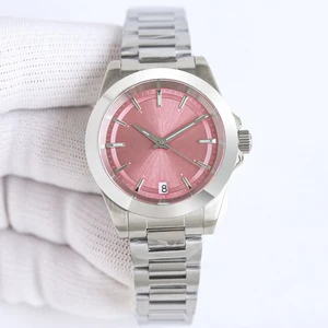 High-end Luxury Brand Fashionable Women's Mechanical Watch Retro Round Dial Luminous Stainless Steel Waterproof Automatic Watch