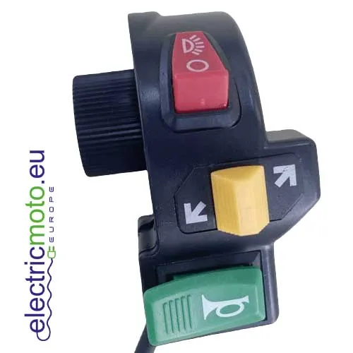 High Quality Steer Switch Turn Signal Lights Horn compatible with 60v 48v 36v Scooter Accessory