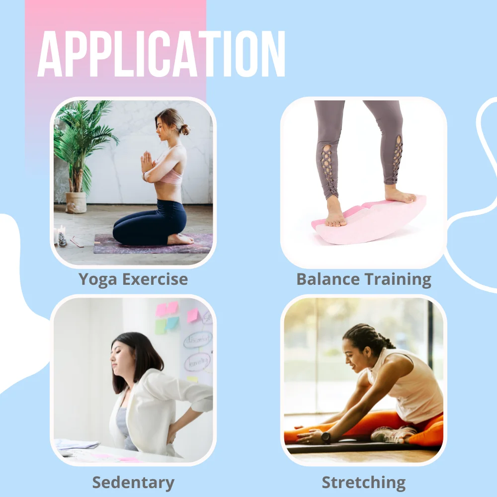 Patented Design Eva Balance Board Safety Nontoxic 2 In 1 For Back