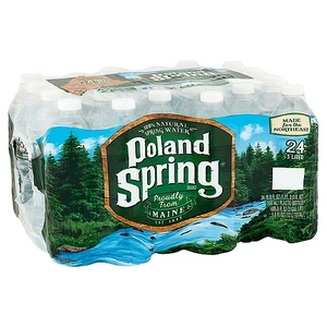 Poland Spring Sparkling Water 16.9 oz Pack 8 Bottles Variety Flavors Raspberry Lime and Triple Berry Premium Potable Water