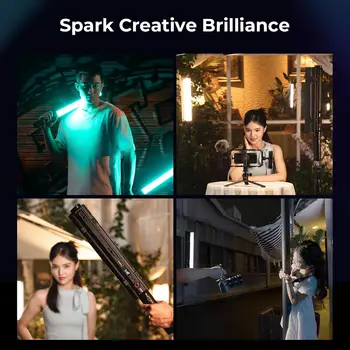 SMALLRIG RT25 RGB Tube Light Stick Kit, 25W RGBWW Led Light Wand, IP54 Waterproof, Handheld Light Bar, CRI96+, TLCI98+ product image