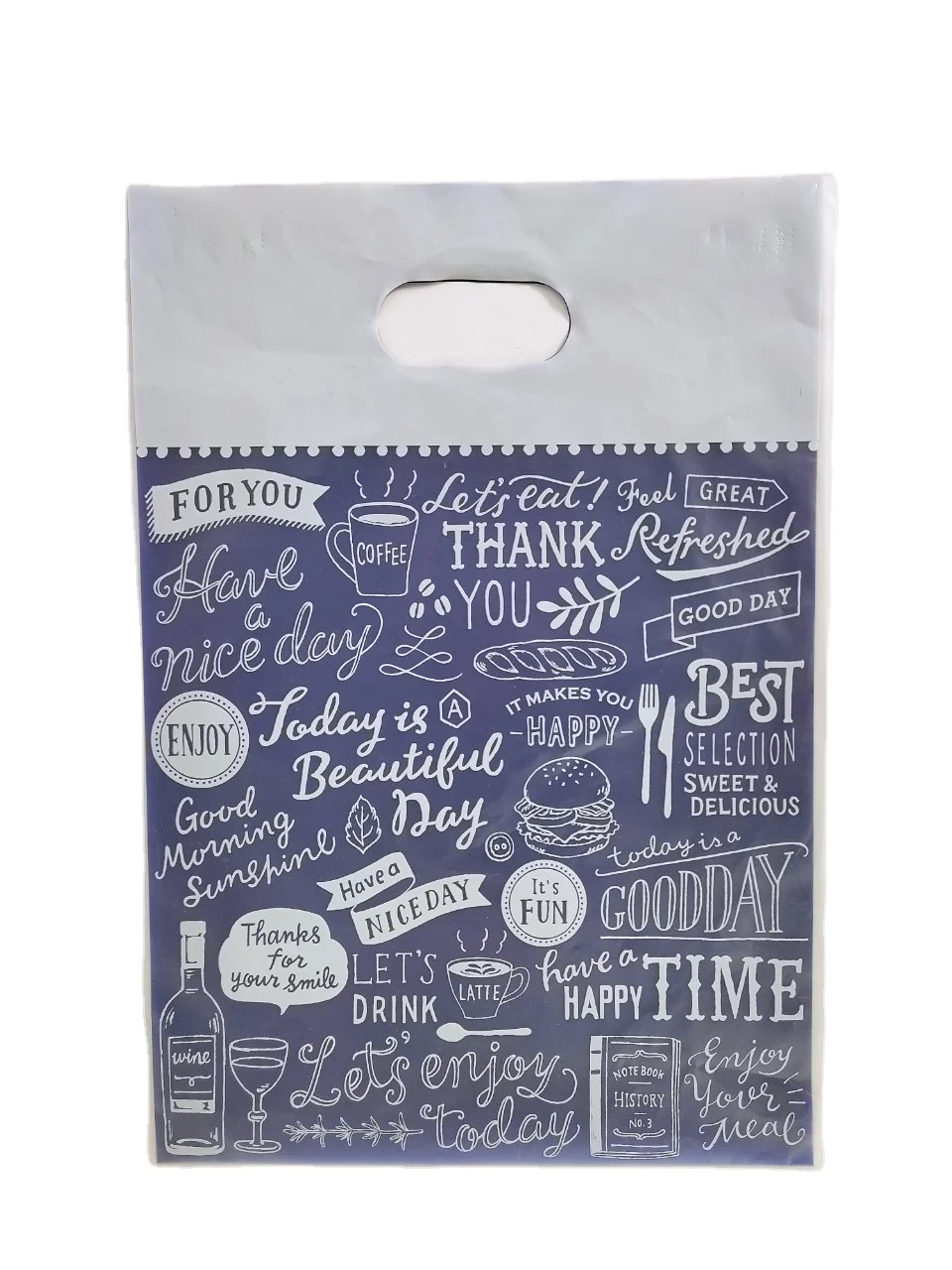 Diecut Plastic Shopping Packaging Bags With Customizable Logo Packing