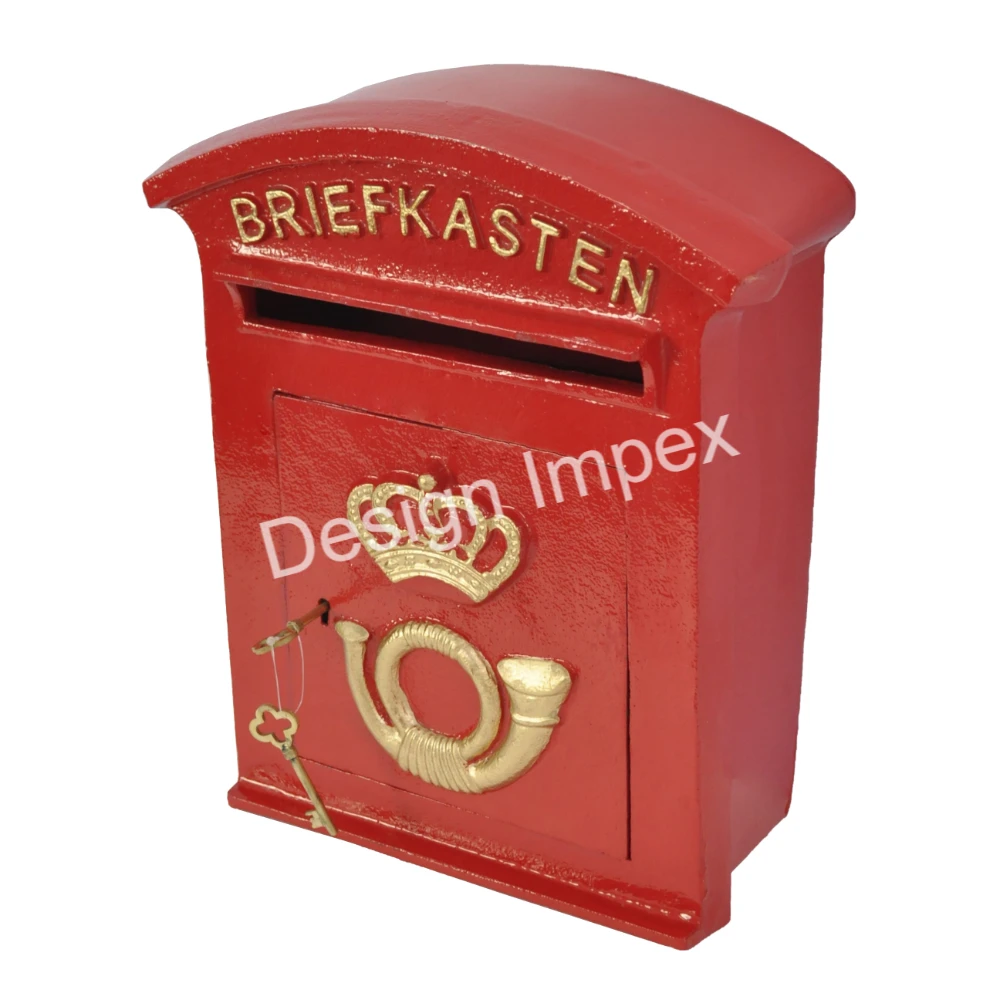 Most Trending Sheet Iron Post Box Best for Outdoor Only Buy Online Decorative Royal Style Mail/Letter Collectable Box for Street
