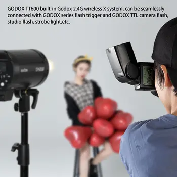 Godox TT600 Professional 2.4G Wireless Flash Speedlite Master/Slave with High-Speed Sync and Rechargeable Battery detail image