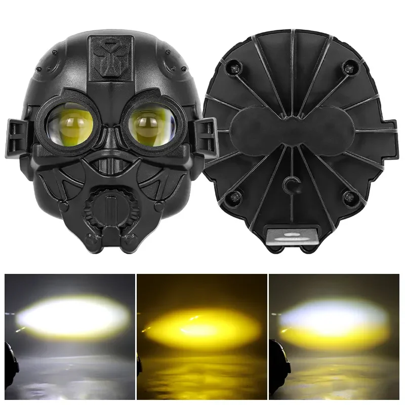 NEW Economic Moto LED Lights for Electric Car Driving Headlamp IP67 Dual Lighting Color 12-80V Bicycle Headlight for Motorcycle