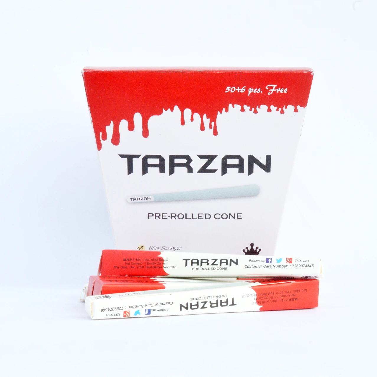 Tarzan Pre Rolls Unbleached Brown Cones King Size By Superbros Buy
