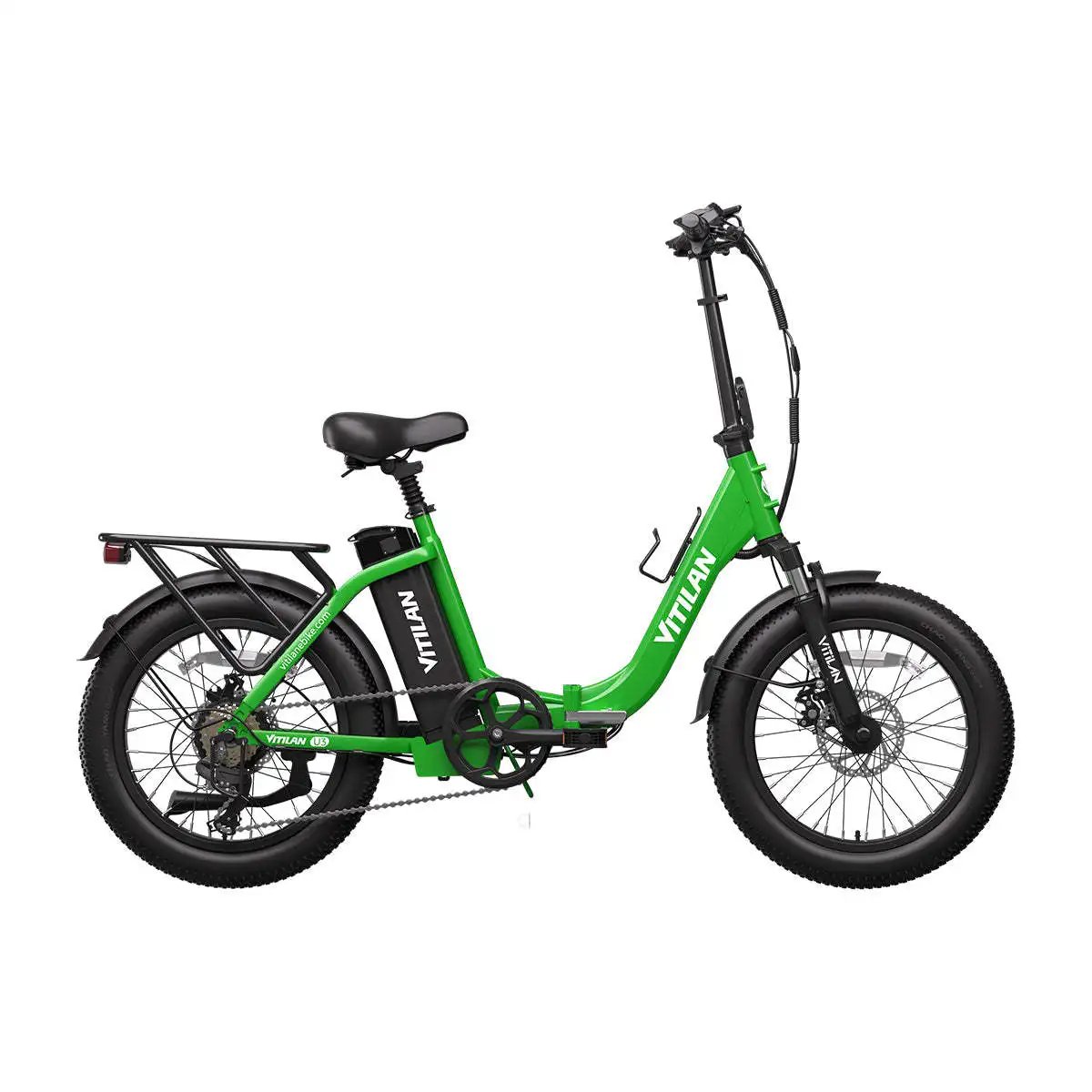 U3 Premium Electric Folding Bike with Full Suspension and Foldable Fat Tire Providing Comfort and Stability