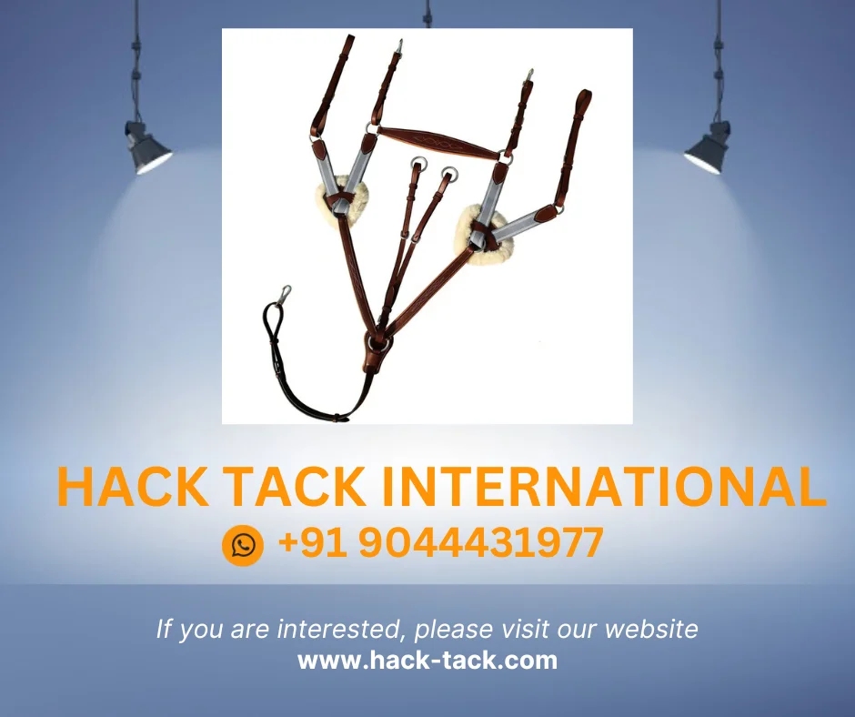 5 Point Breastplate With Running Attachment With Fur Padding Black