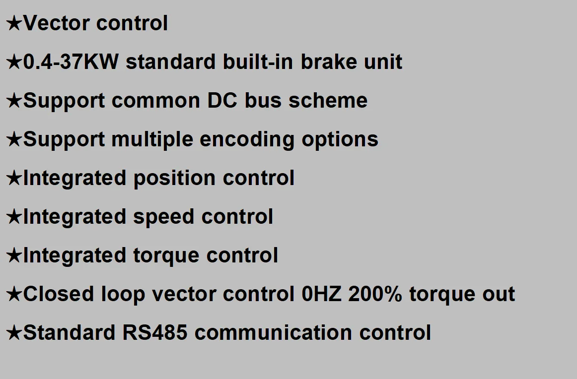 Frequency Inverter Motor Control Vfd High Performance Inverter Vector ...