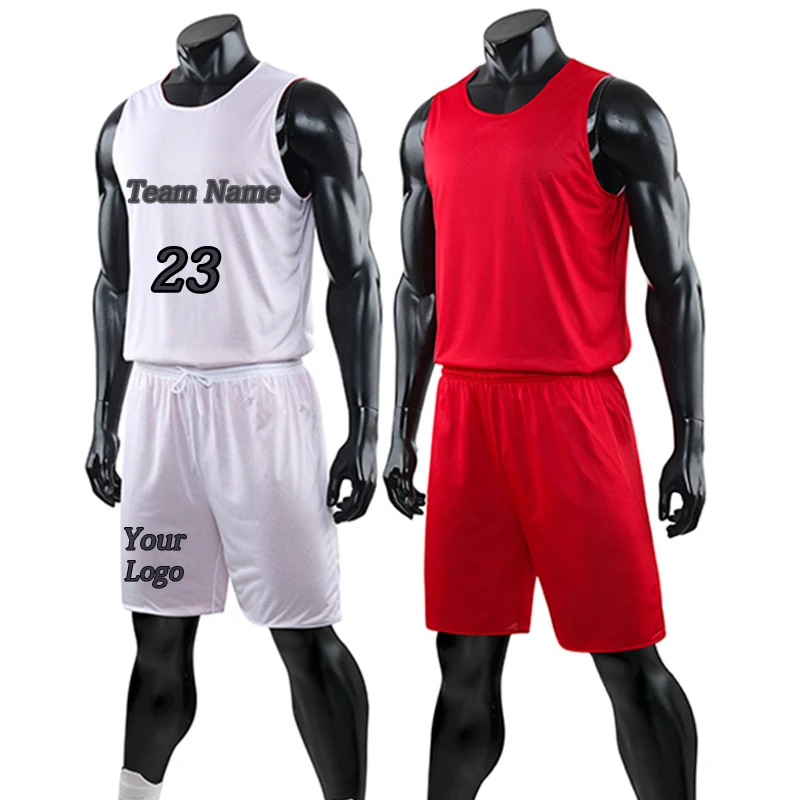 Custom Cheap Reversible Basketball Jerseys Sublimation With Numbers