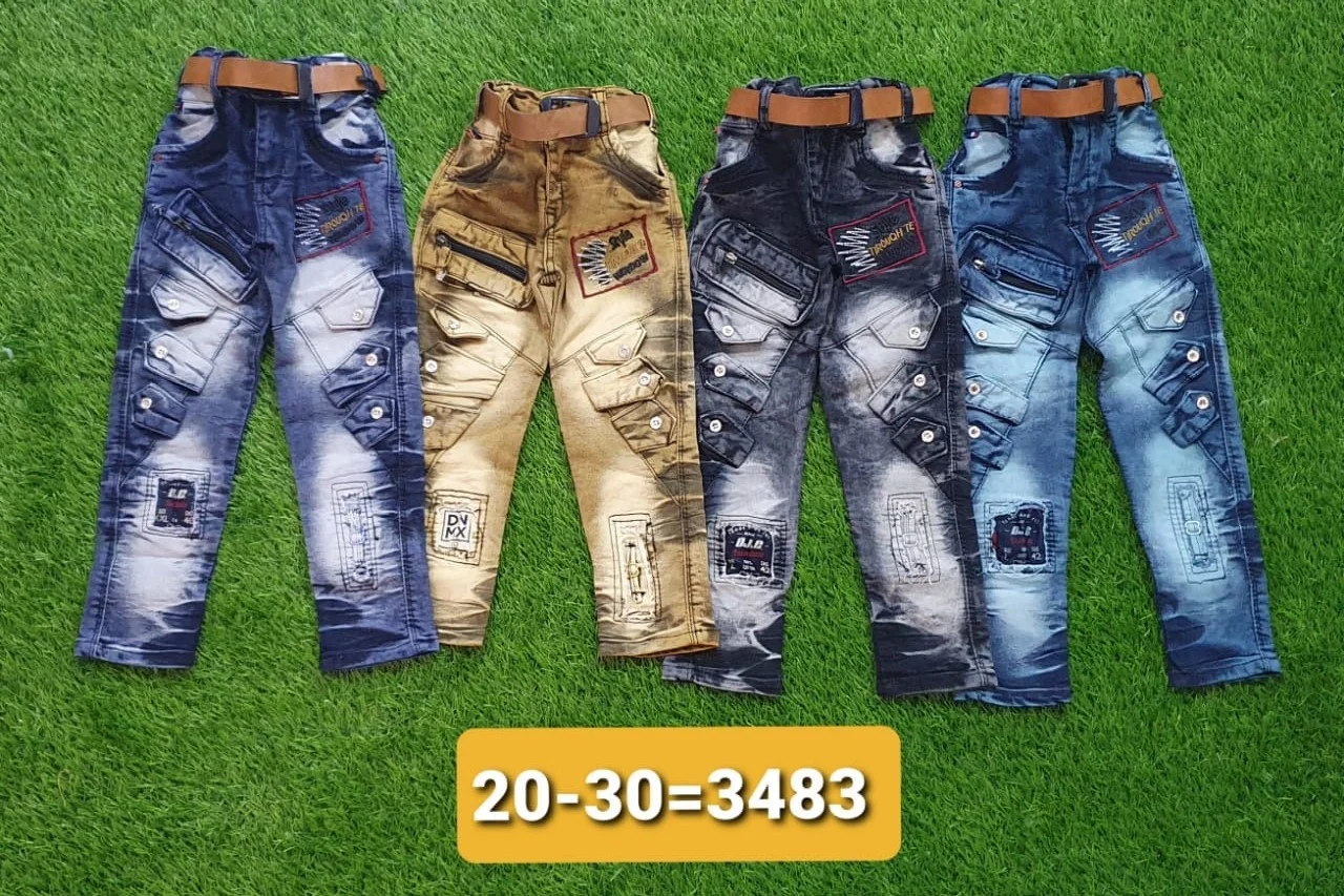 Top Quality Custom  Comfortable Sweat Absorb Summer Cool Handcrafted Denim Jeans  Pants for Boys Men