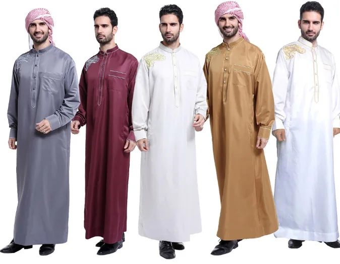 Wholesale Islamic Thobe Jubbah Islamic High Quality Thobes Men's ...