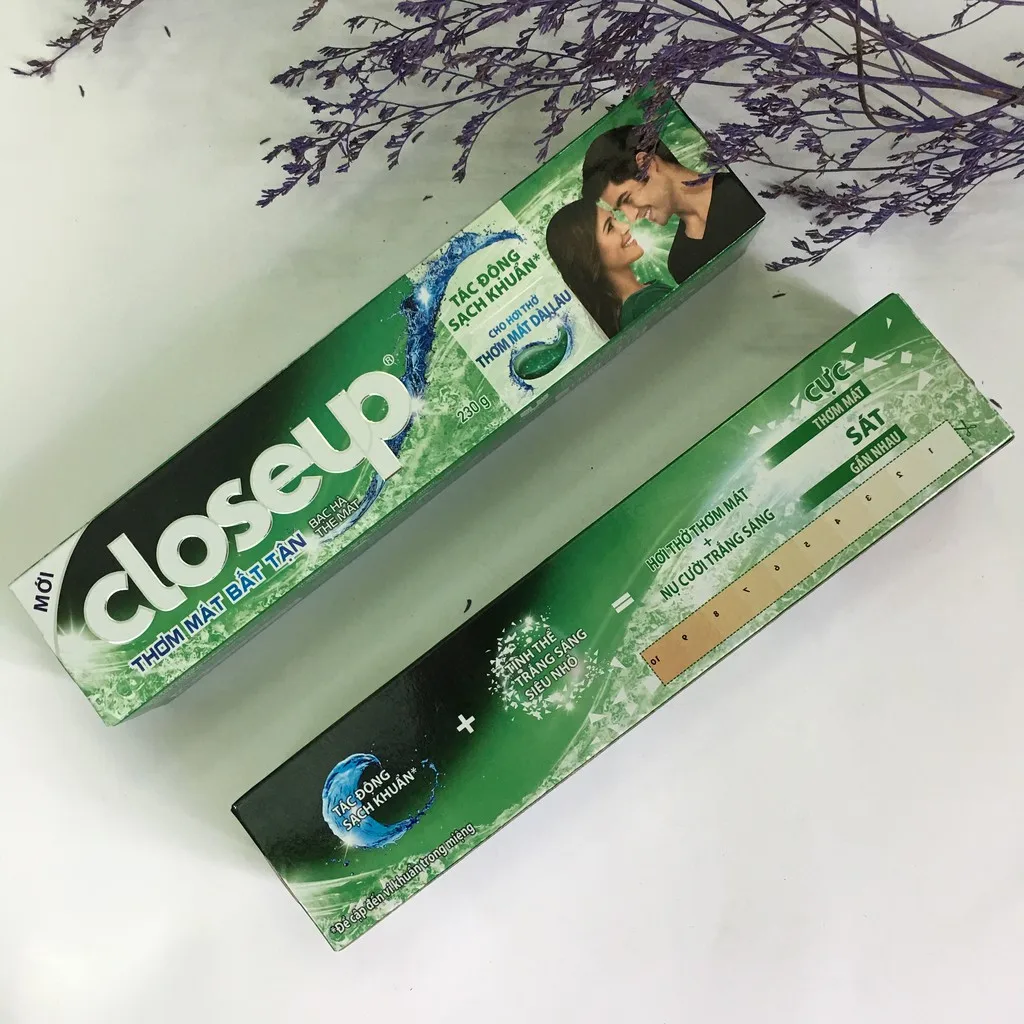 Vietnam Supplier Closeup Toothpaste Cleans Bacteria Endlessly Cool Mint