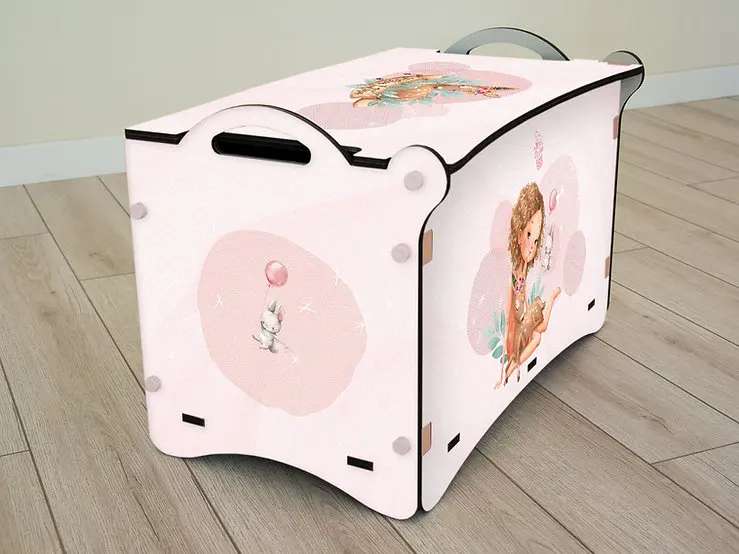 Diy Children Wooden Toy Storage Chest Box With Lid Wooden Toy Box With