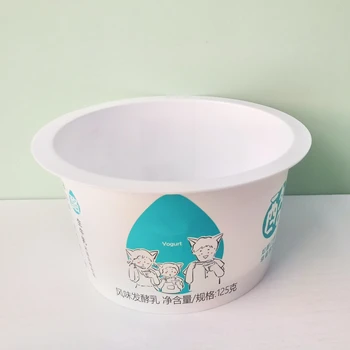 93mm PP IML Yogurt Cup and Ice-cream Packaging Plastic Injection Color Printing