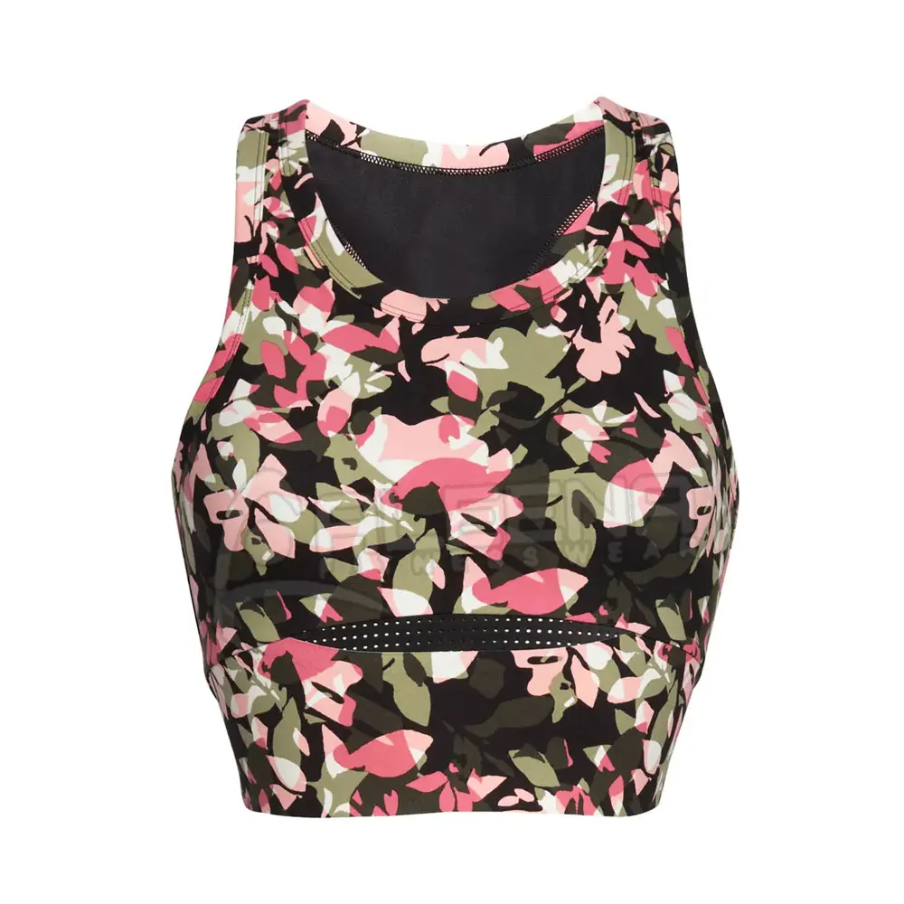 2022 Latest Best Quality Women Sports Bra Customized Yoga Bra Floral
