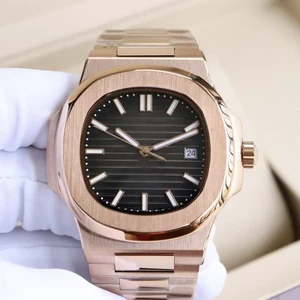 New High-quality Classic Elegant Business Fashion Men's Mechanical Watch Gold Dial Retro Waterproof Automatic Luxury Brand Watch
