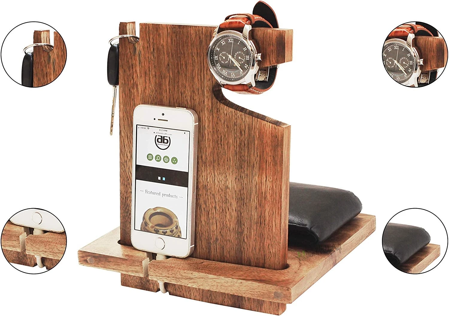 Винтажный деревянный органайзер для стола Лучшие настольные аксессуары украшения свадебной вечеринки и офисного самое лучшее дома