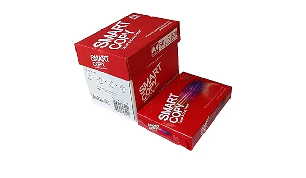 SMART COPY A4 PAPER 80GM (RED) 500'S/REAM (5 REAM/BOX)