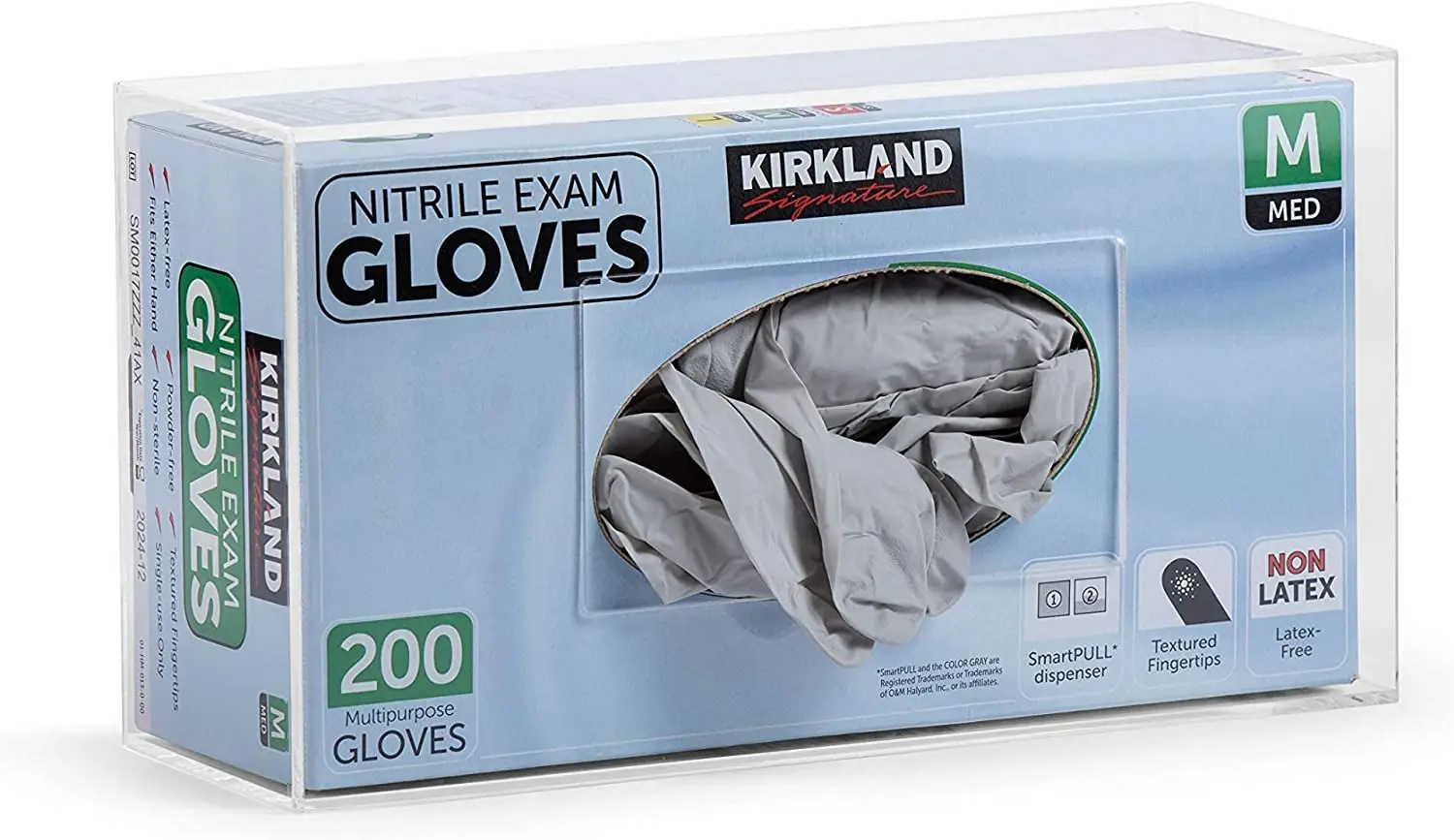 Clear Acrylic Single Individual Compartments Medical Lab Gloves Organizer Horizontal Gloves Dispenser Portable