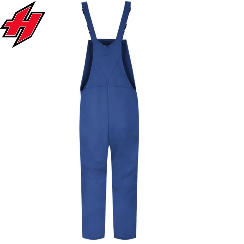 Heavy Duty Work Bib And Brace Overalls With Knee Pads Pockets Work Wearing Bib Overalls For Men