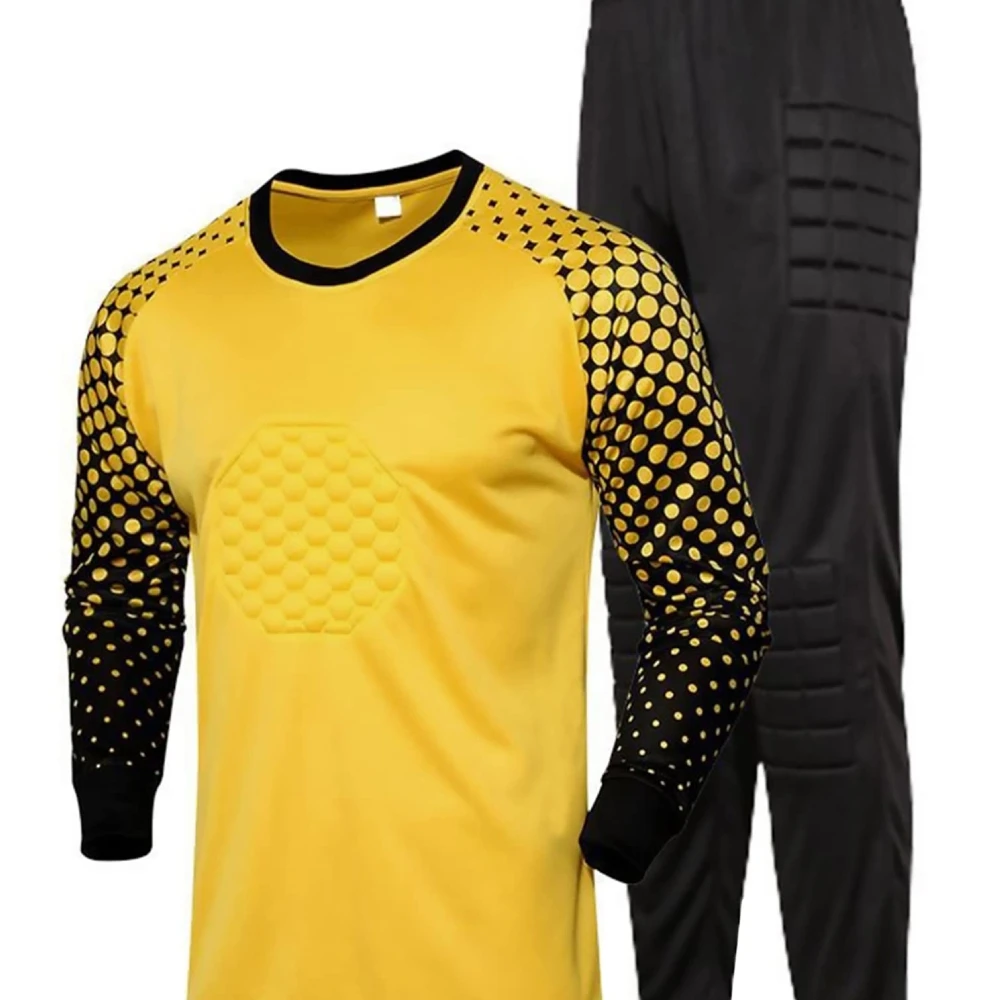 Men Goalkeeper Jersey And Shorts Youth Soccer Goalie Shirts And Pants