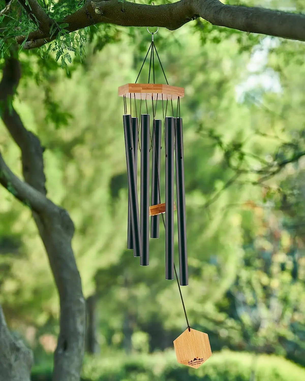 Upblend Outdoors Aluminum Wailua Wind Chimes Outside Deep Tone Premium ...