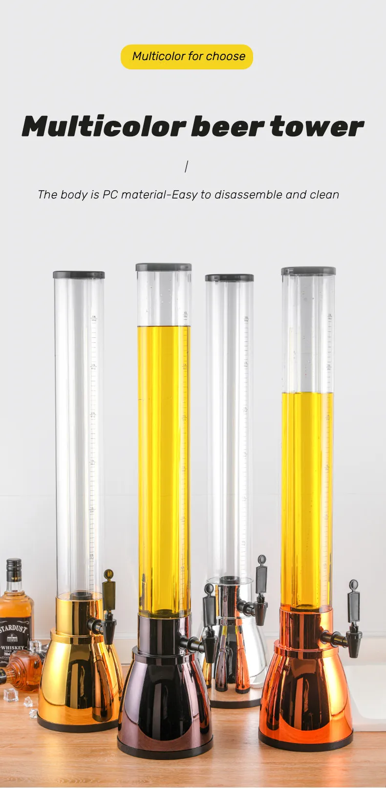 Bottomup Ktv Beverage Parts Leo Bar Beer Dispenser Keg Long 3l Tap