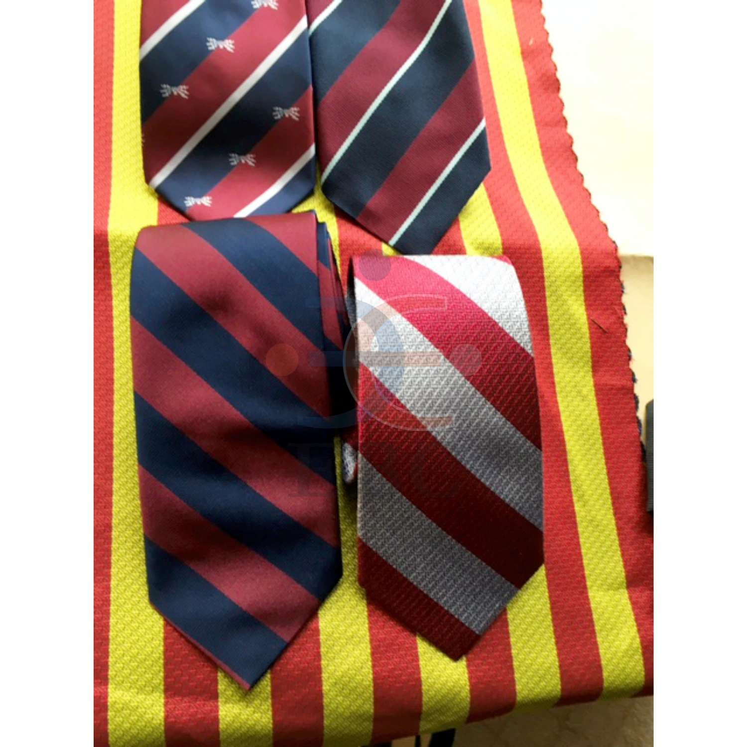 Club Or School Ties Striped Or Plain Custom Logo Design Forces ...