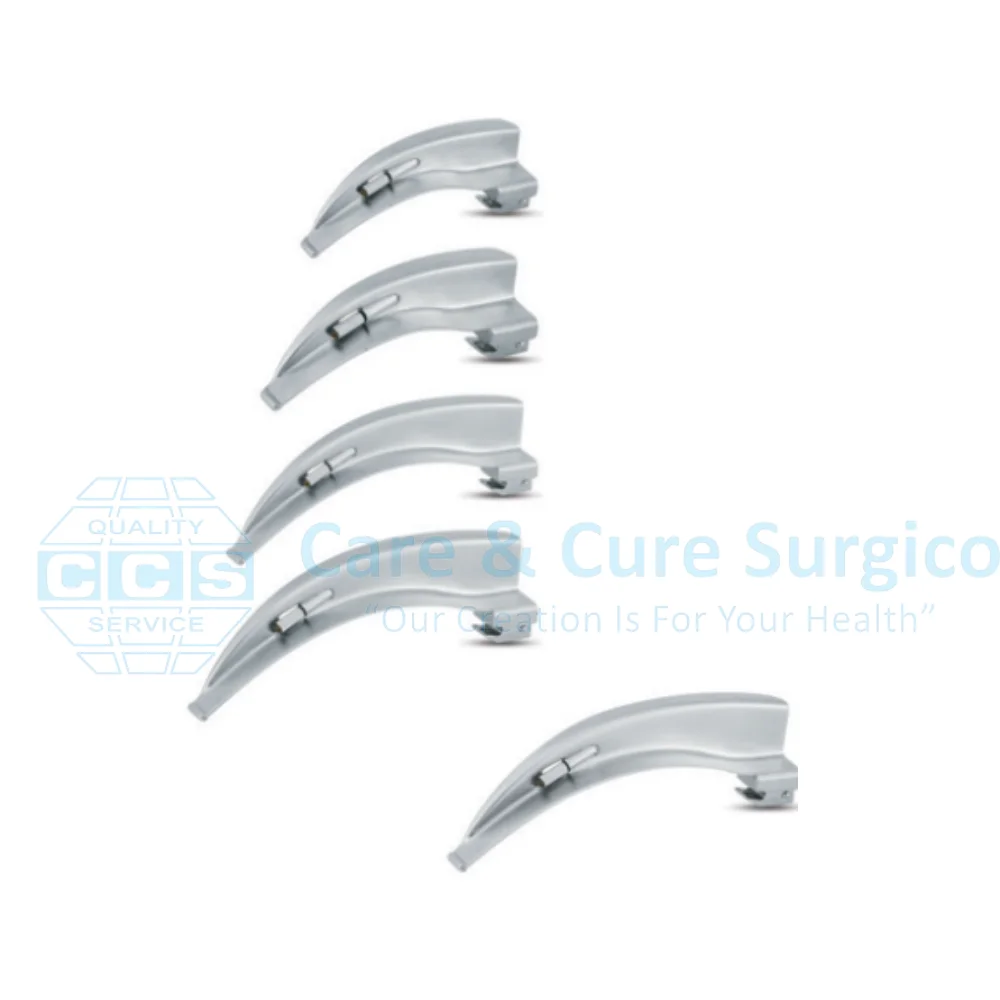 Flexible Fiber Optic Laryngoscope Macintosh Laryngoscopes Brass Handle Stainless Steel