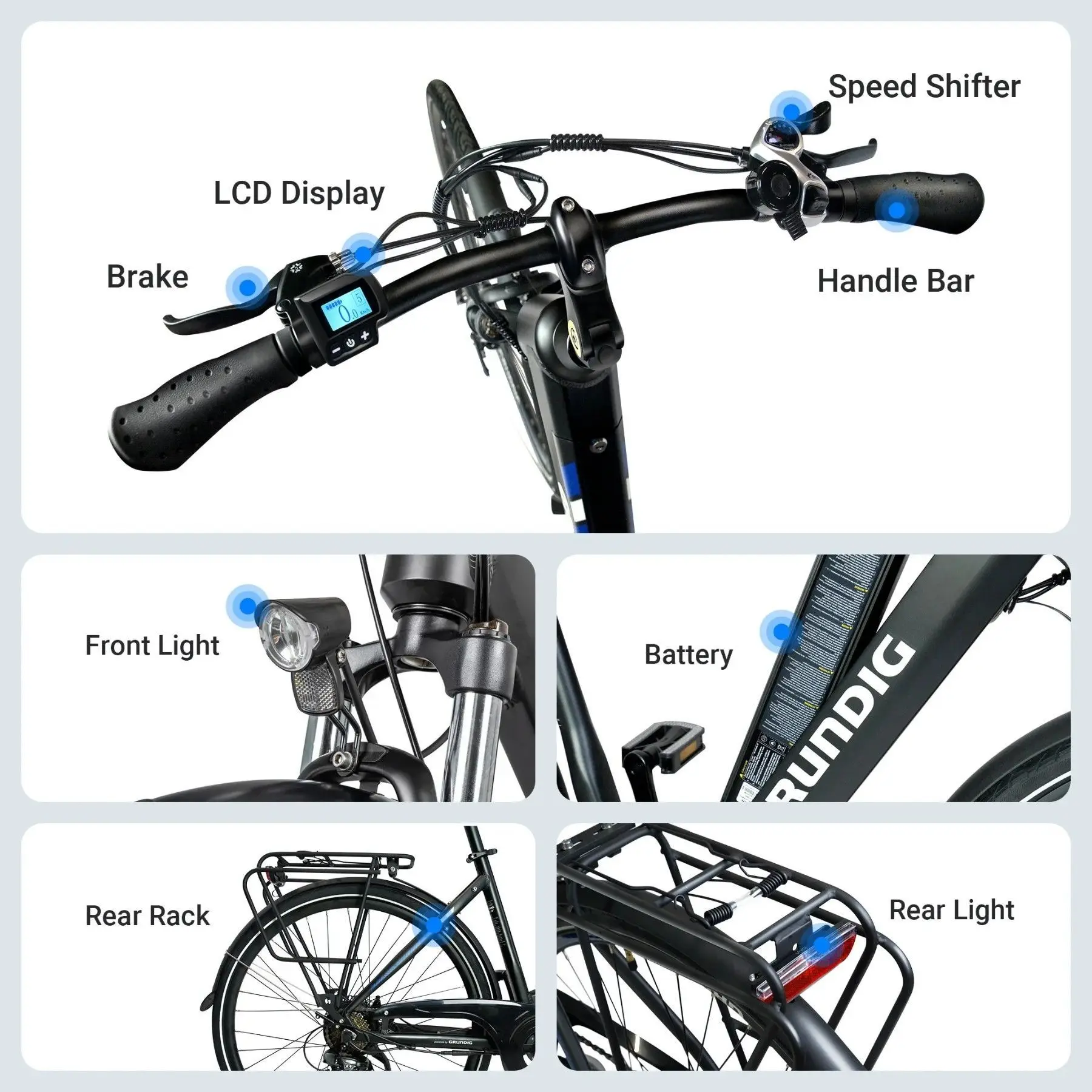 ETB2800 E-bike 20” 250W 36V 14.7AH 110km maximum range