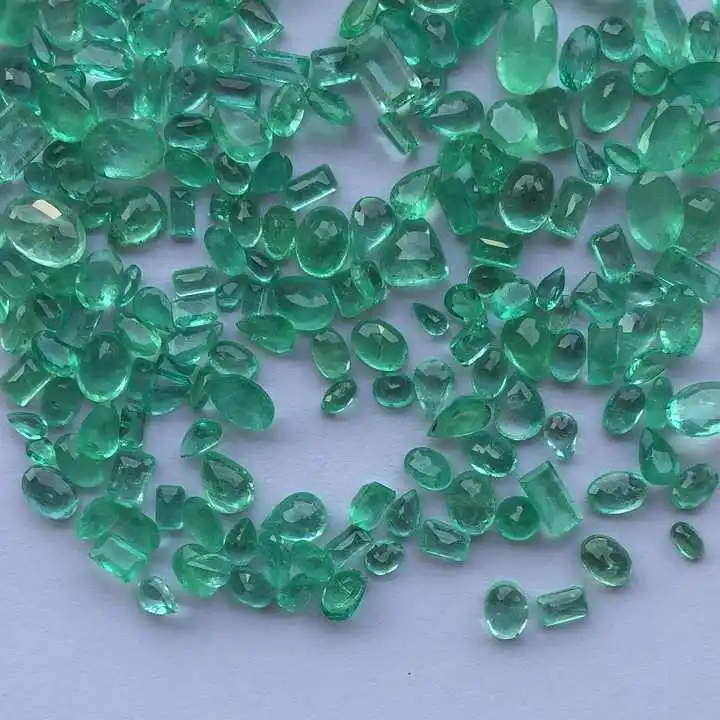 Natural Rich Dark Green Colombian Emerald Faceted Loose Stone For Sale