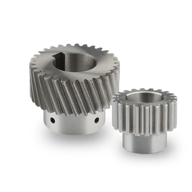 Helical Bevel Gear With Keyway 19mm Aperture 40t 1 Mod Hardened 45
