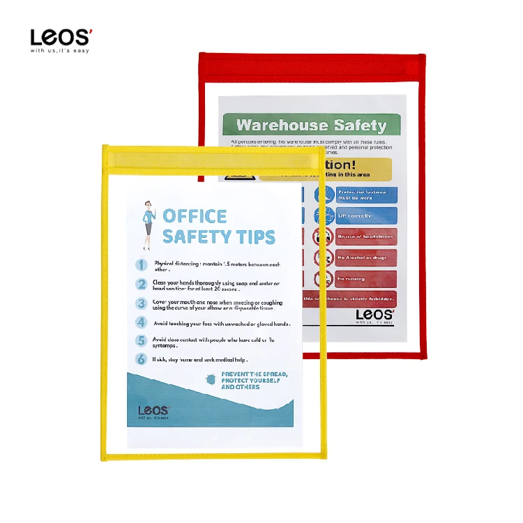 Прочные магнитные цветные сухие стирающие карманные рукава