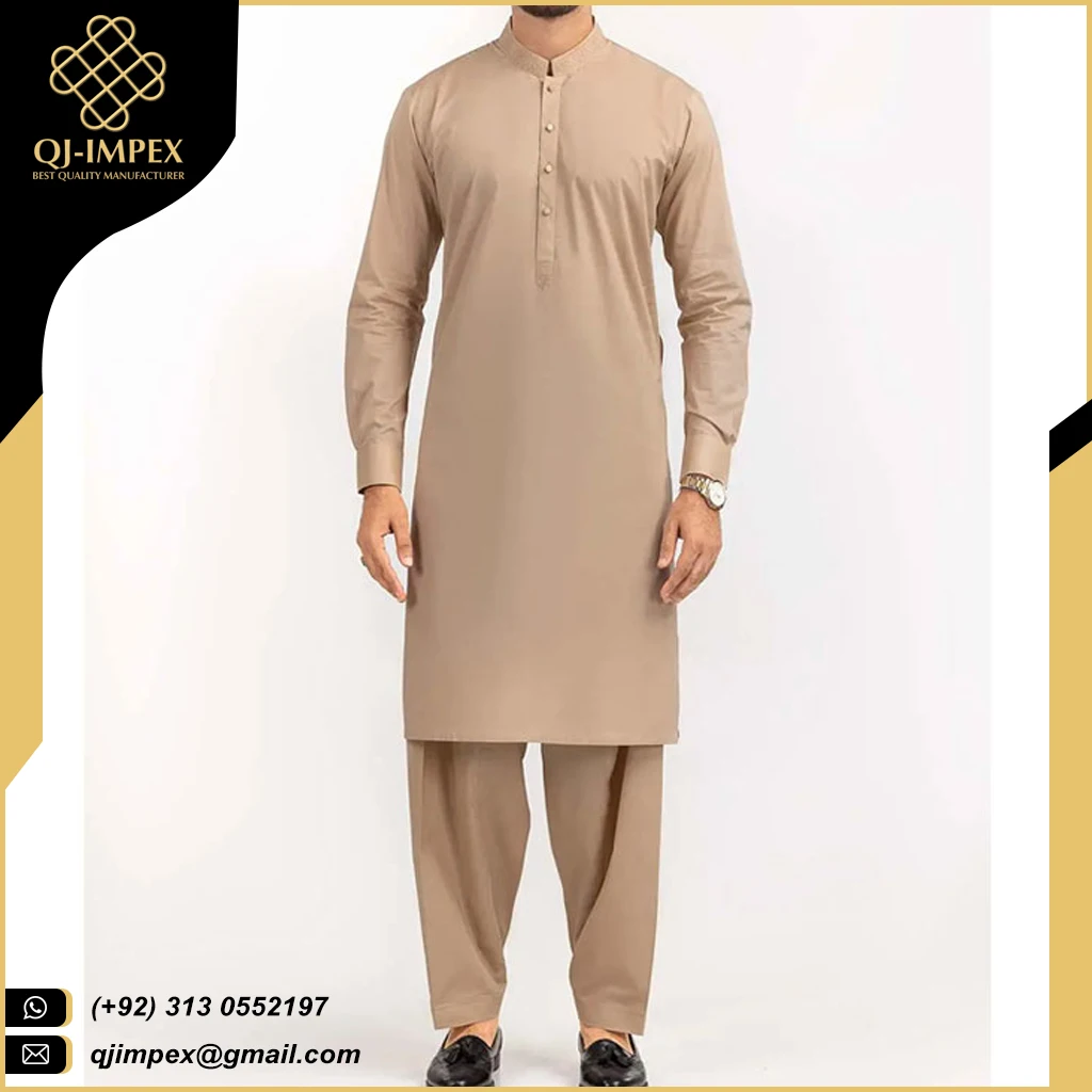 Paquistani Shalwar Kameez Camiseta De Manga Corta Para Hombre Prenda Masculina De Alta Calidad A