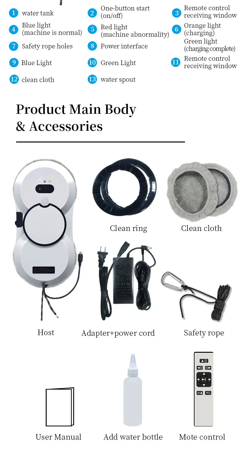 Liectroux Hcr10 Window Washing Robot Glass Cleaning Robot With Auto