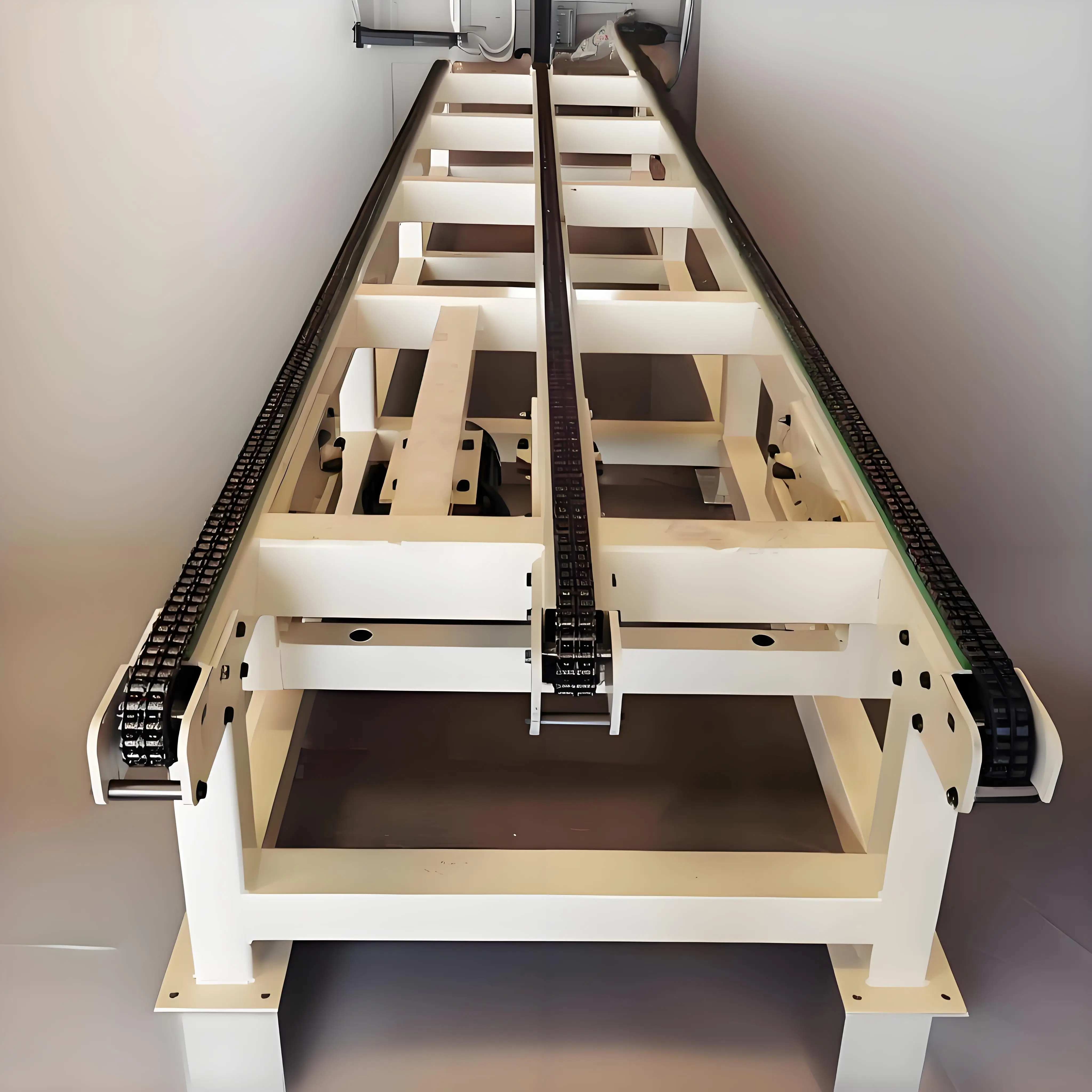 product flexible industrial ss304 stainless steel double speed roller chain conveyor system-3
