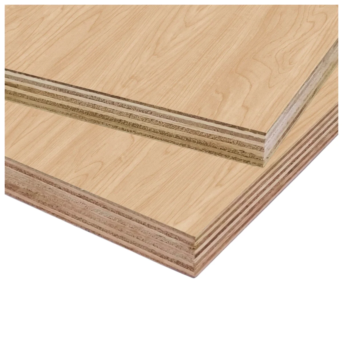 White Melamine Wood Grain Melamine Faced Plywood 15mm 18mm Carb P2 E0