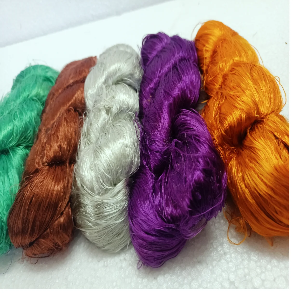 Custom Made Banana Silk Thrums  Made From Recycled Rayon and Viscose Fibers Ideal for Resale  by  Art and Craft Stores