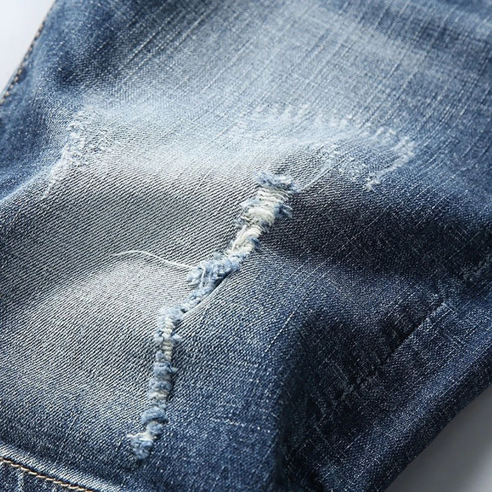 Jeans corti elasticizzati da uomo estivi Moda Casual Slim Fit Pantaloncini di jeans elastici di alta qualità Abbigliamento maschile di marca Jeans da uomo677_voghion.com