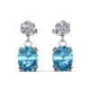 18k White Gold Plated Earrings For Women DE0710-202