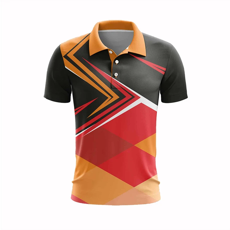 New Arrival 2024 Custom Made Short Sleeve Sublimated Cricket Jersey Customized Printed t Shirt with Custom Design and logo