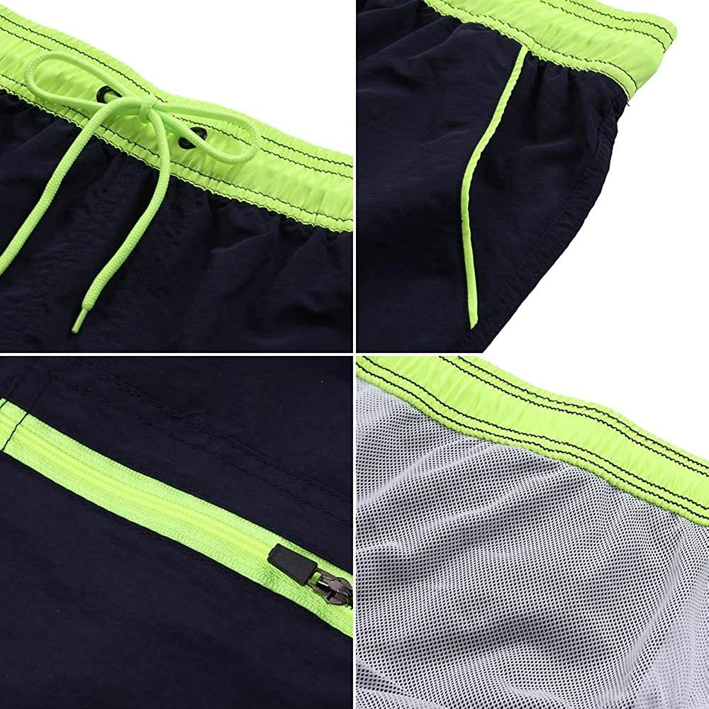 Pantaloncini da bagno estivi da uomo Costumi da bagno Tronchi Costumi da bagno Quick Dry Surf Beach Board Pantaloni da bagno in vita elastici Pantaloncini da surf998_voghion.com