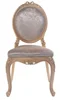 Chaise Louis en bois massif peint