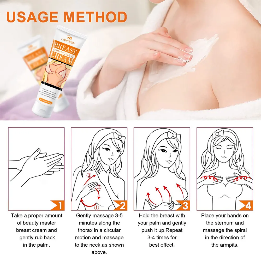 Crème d'agrandissement de sein - QINGQUE - 2PCS - 30g - Amélioration