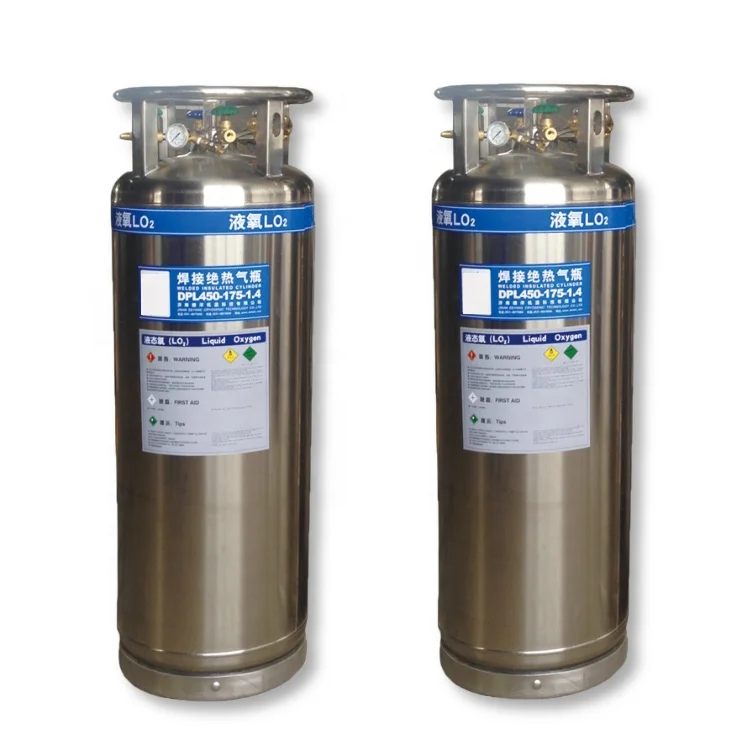 175L 195L Insulated Cylinder Liquid Oxygen Gas CO2 Argon Nitrogen Cryogenic Dewar Tank
