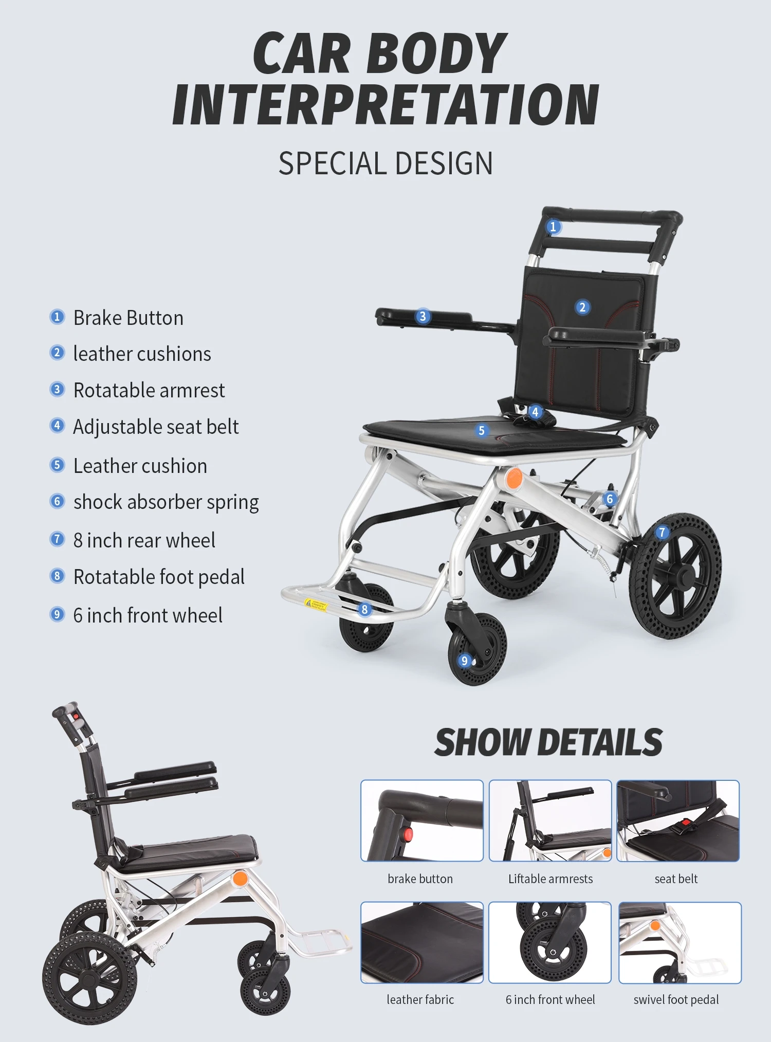 Factory Wholesale Self-propelled Transport Lightweight Wheel Chairs ...