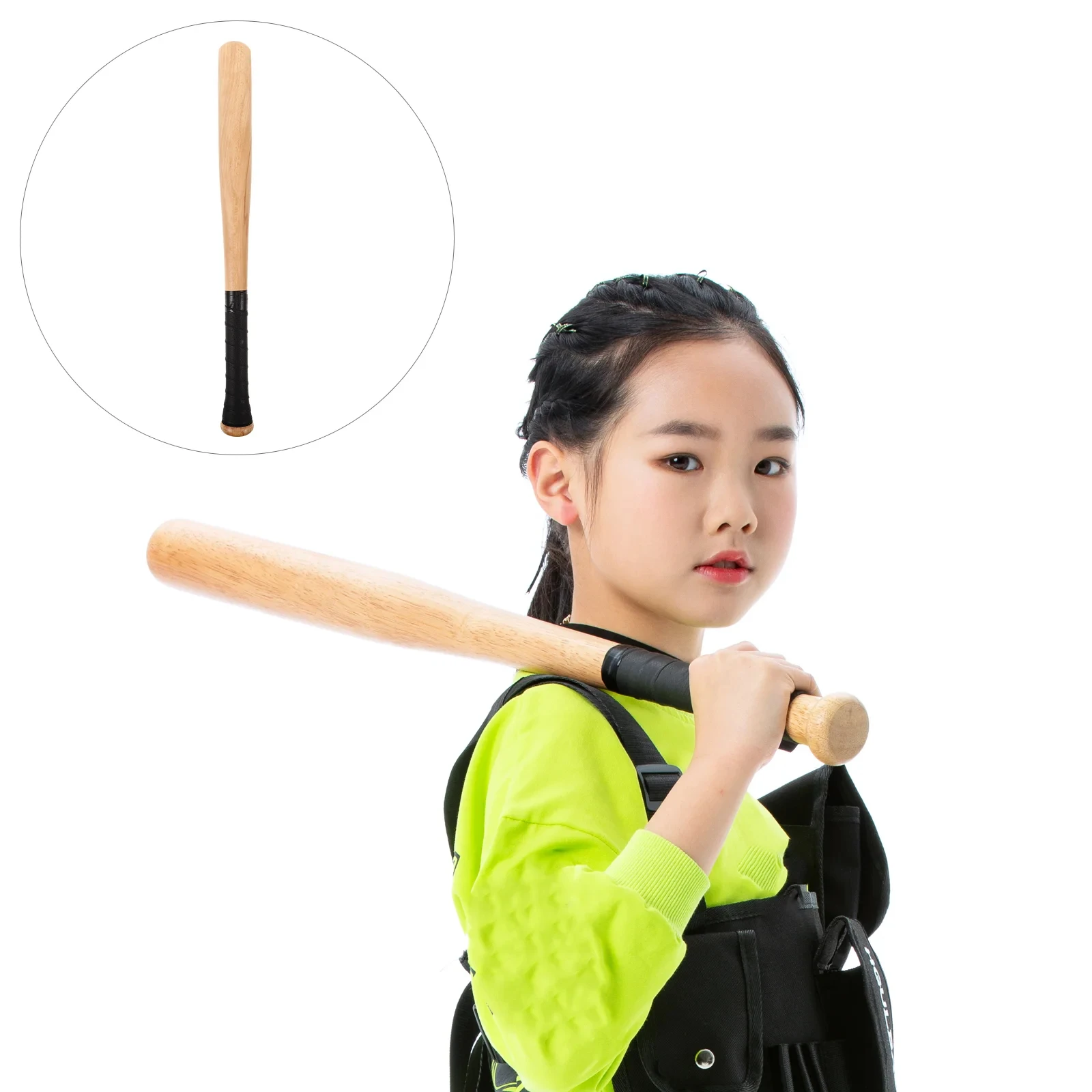 Golden Crown Professional Solid Wood Baseball Softball Bat Custom Logo Lightweight Vintage Training Bamboo Material Practice